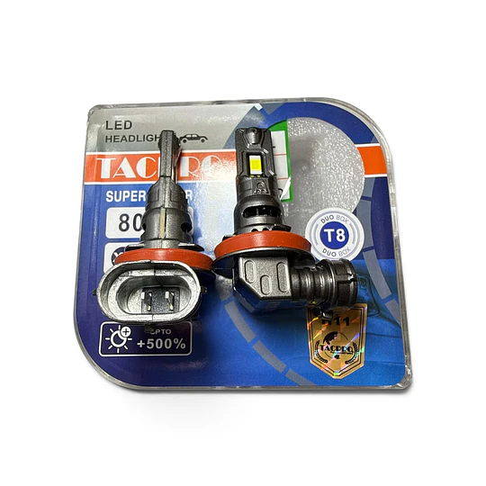 LED AUTO H11 X2 FULL ILUMINACION SIN CABLE Y VENTILADOR INCORPORADO