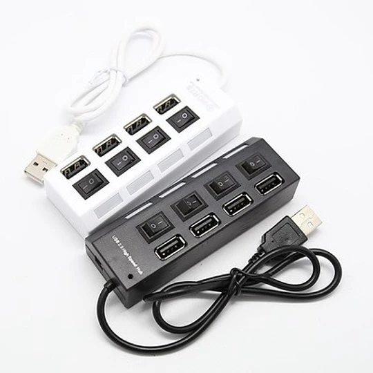 Multipuerto Hub 4 Usb Extension 4 Puertos Extensor Botones