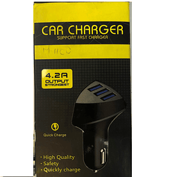 Adaptador de auto 3USB