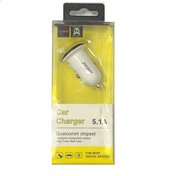 Adaptador de auto 2usb 5.1A
