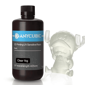Pack x 3 - Resina UV Anycubic Clear (3 Litros)