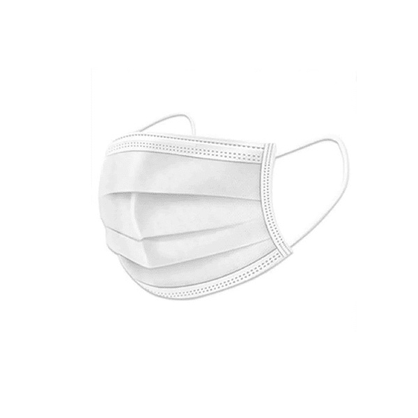 Mascarilla 3 Pliegues ADULTO - BLANCA (50 Unid)