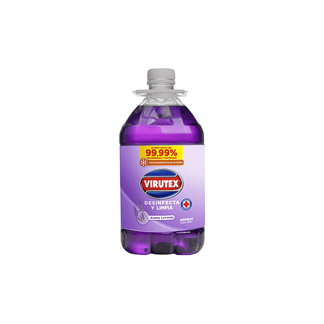 Limpiador y desinfectante con cobre LAVANDA 4 Lts - VIRUTEX 