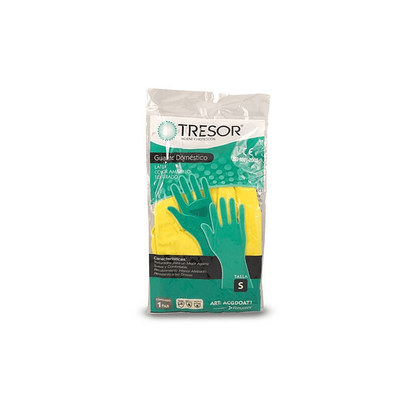 Guantes doméstico amarillo (12 pares) - TRESOR	