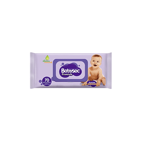 Toallitas Húmedas Premium c/tapa (70 un.) - BABYSEC