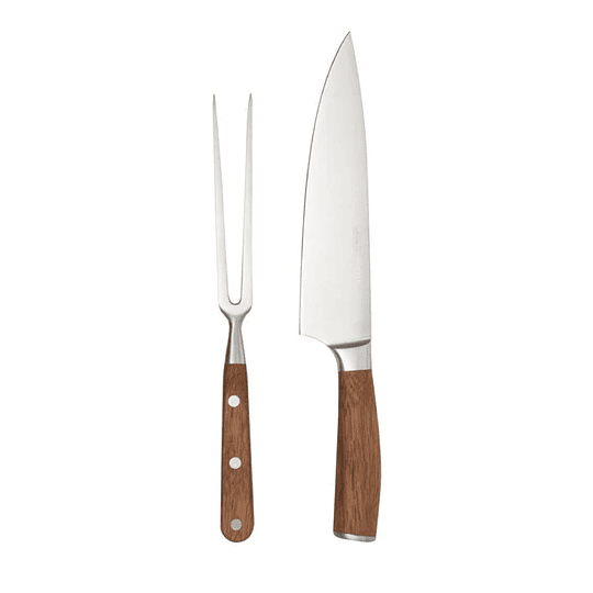 Set Cuchillo y Tenedor Parrillero Piezas Marca Wayu