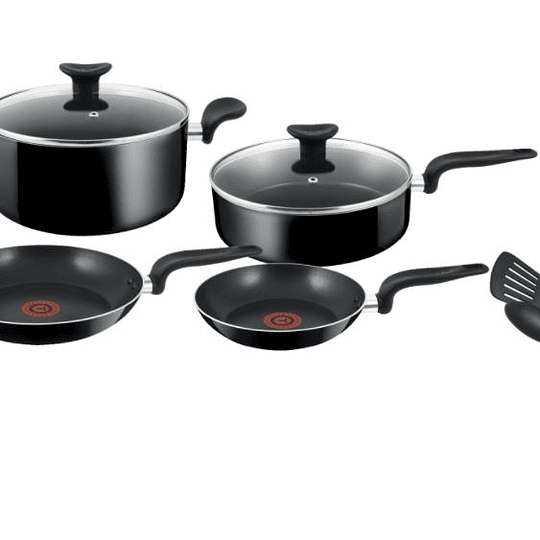 Bateria De Cocina Easy Care Negra 8 Piezas Tefal