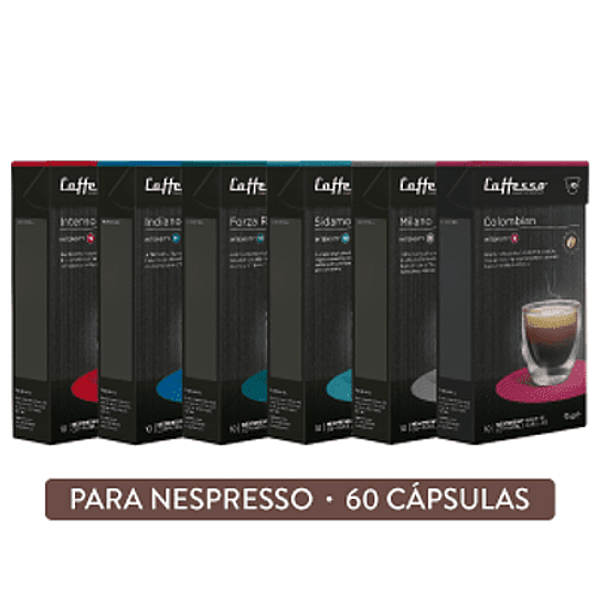 Pack 60 Cápsulas Cafesso Intensidad Fuerte