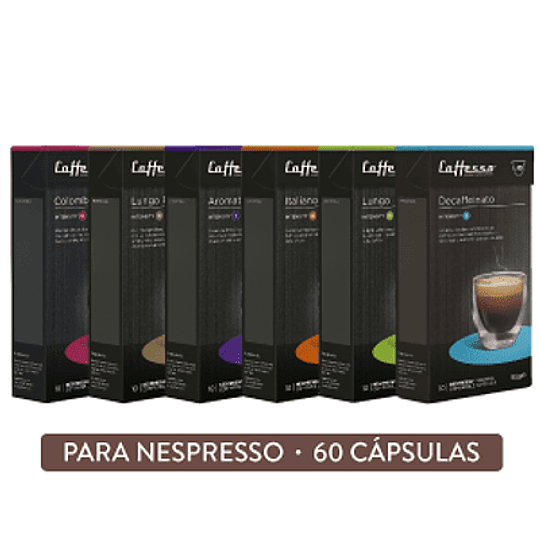 Pack 60 Cápsulas Cafesso Intensidad Suave