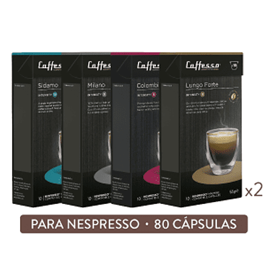 Pack 80 Cápsulas Café Arábica - Cafesso