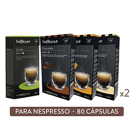 Pack 80 Cápsulas Sabores - Cafesso