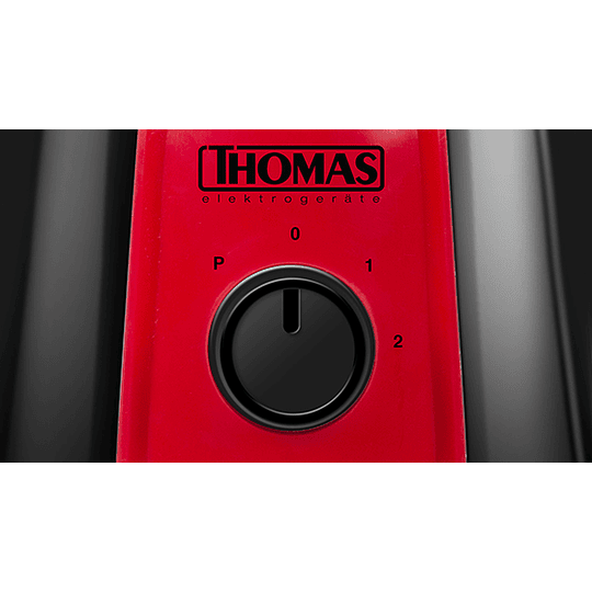 Licuadora Negro y Rojo TH-320V Marca Thomas