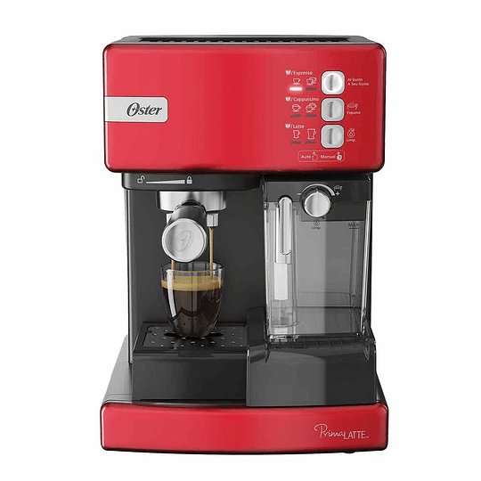  Cafetera De Espresso Oster Primalatte Bvstem6603b Roja