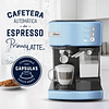  Cafetera De Espresso Oster Primalatte BVSTEM6603CC Azul