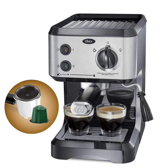 Cafetera de vapor espresso y cappuccino BVSTECMP65 Marca Oster