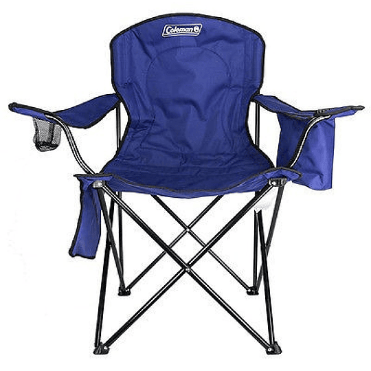 Silla De Camping Quad Cooler Azul Coleman