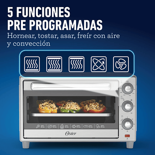 Horno Oster de 25L con freidora de aire TSSTTVLS25