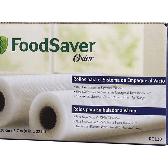 Caja con 2 Rollos para Oster FoodSaver  ROL20