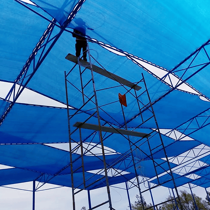 Mallas Raschel Azul 420x100cm 2