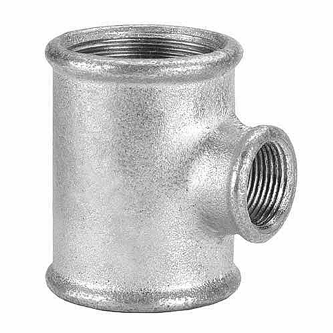 TEE Reducción Galvanizada - 150Lbs - H/BSP 1