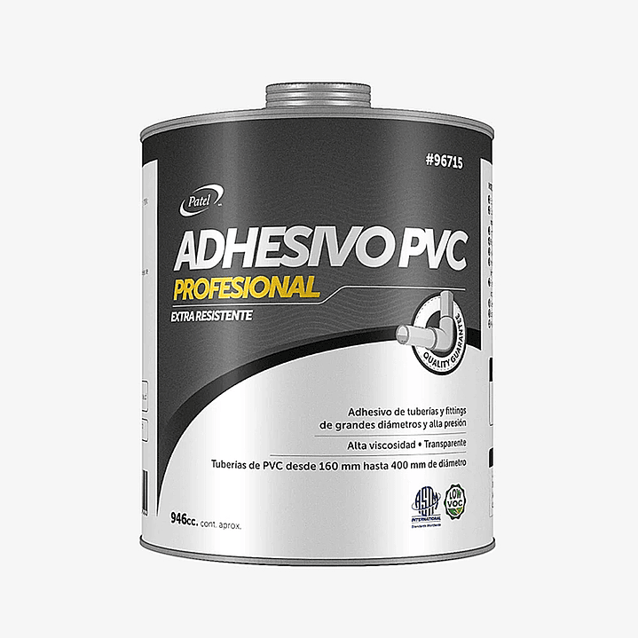 Adhesivo PVC Grandes Diámetros Patel - 946cc 1