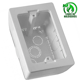 CAJA CHUQUI PARA CANALETA Y TUBO LIBRE DE HALÓGENOS