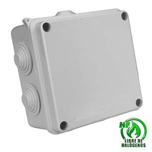 CAJA ESTANCA LIBRE DE HALÓGENOS 100X100X40 CON CONO