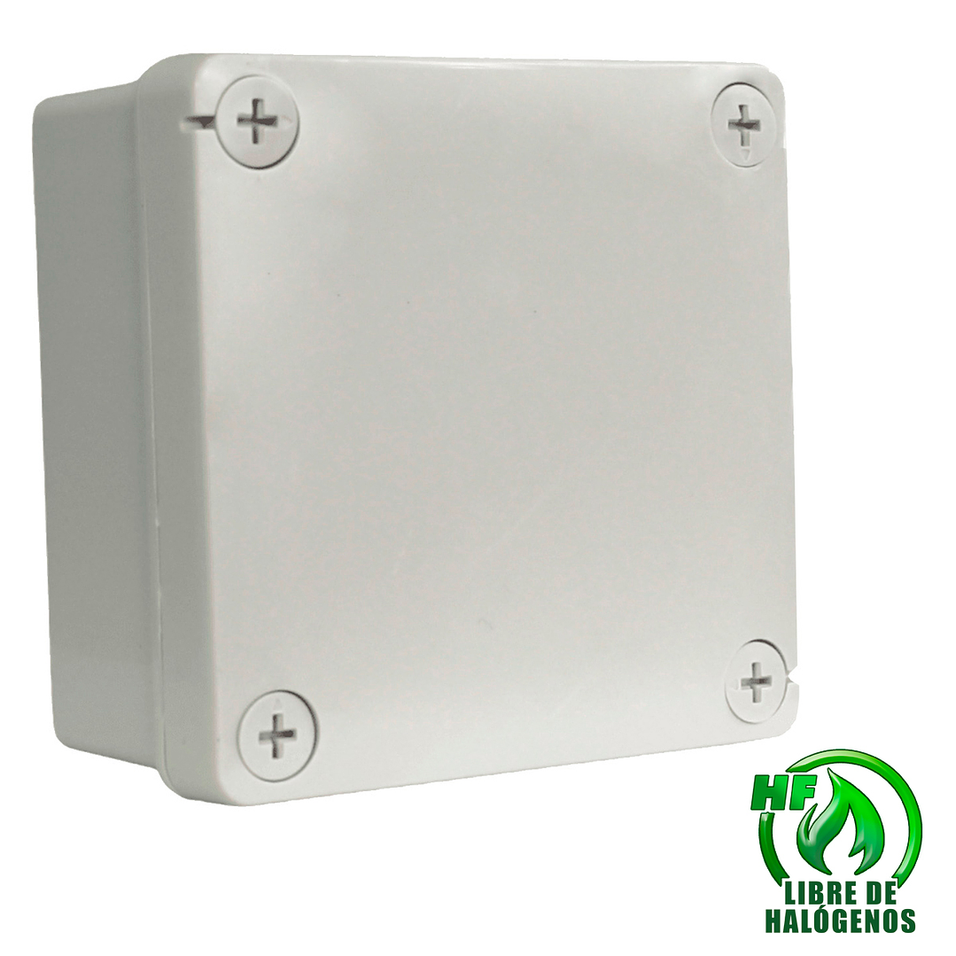 CAJA ESTANCA LIBRE DE HALÓGENOS 100X100X40 LISA 1