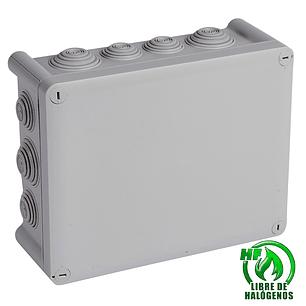 CAJA ESTANCA LIBRE DE HALÓGENOS 220X170X95 CON CONO