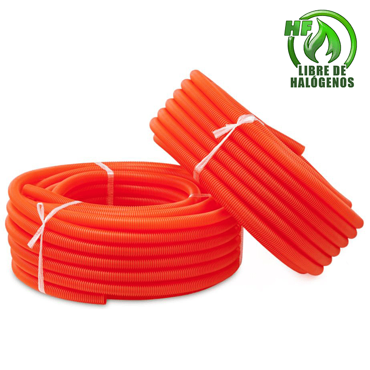 TUBERÍA CORRUGADA PVC PARA USO ELÉCTRICO - ROLLOS 25MTS 2