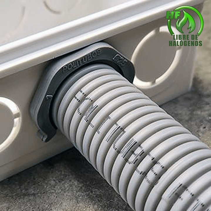 SALIDA CAJA TIPO ARANDELA PARA TUBERÍA CORRUGADA 2