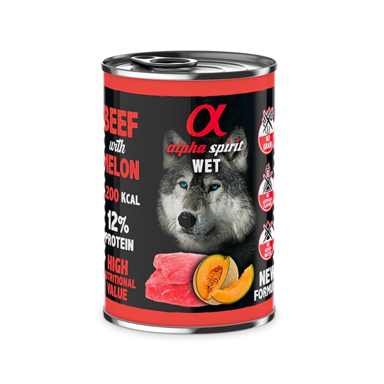 Alpha Spirit Alimento Húmedo Lata Ternera con Melón 400 g