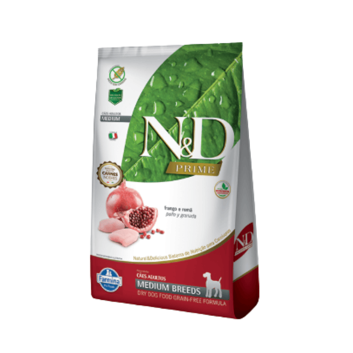 N&d Prime Medium adulto - Pollo & Granada 10,1 kg 1