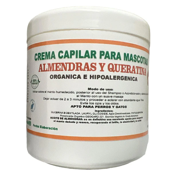 Crema de Almendras y Queratina 500 Grs