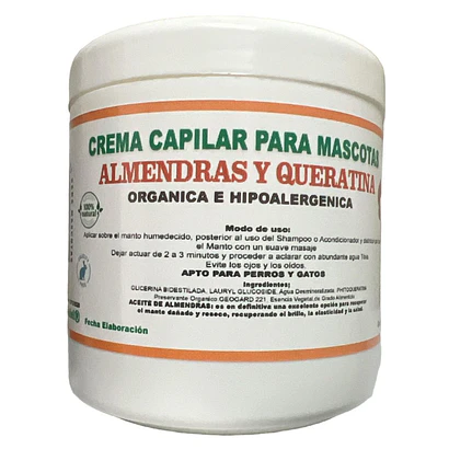 Crema de Almendras y Queratina 500 Grs 1