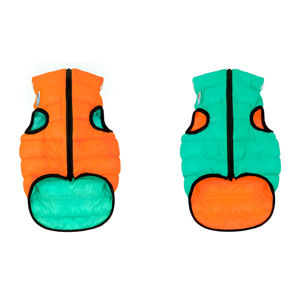Chaqueta Perro Airyvest Lumi Verde/Naranja- PRODUCTO SIN CAMBIO