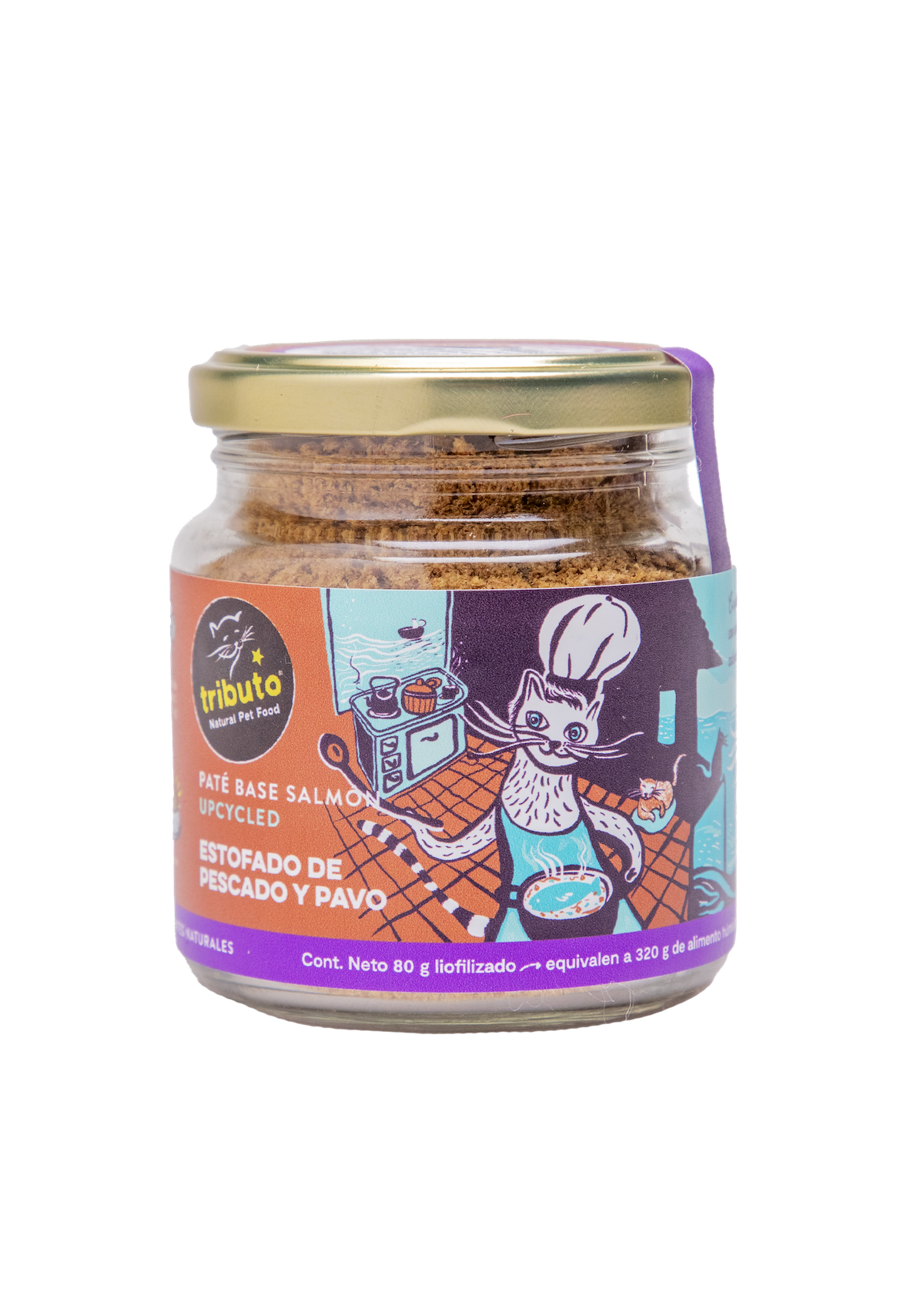Pate Frasco Estofado Pescado y Pato 80 gr