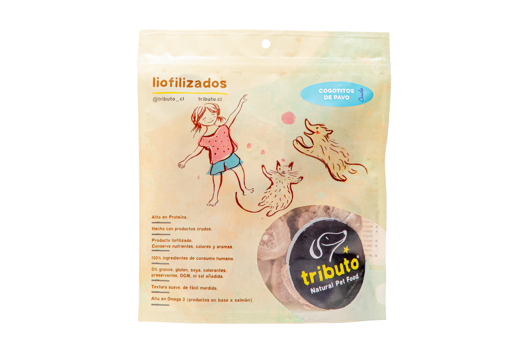 Crudo Liofilizado Cogotitos de Pavo 100 gr
