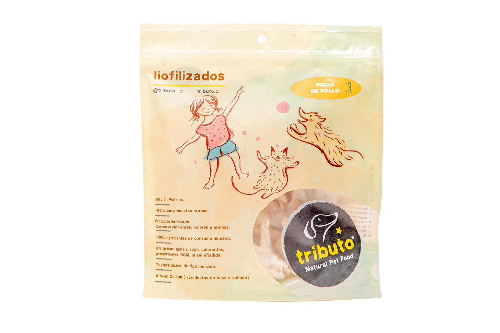 Crudo Liofilizado Patas de Pollo 100 gr
