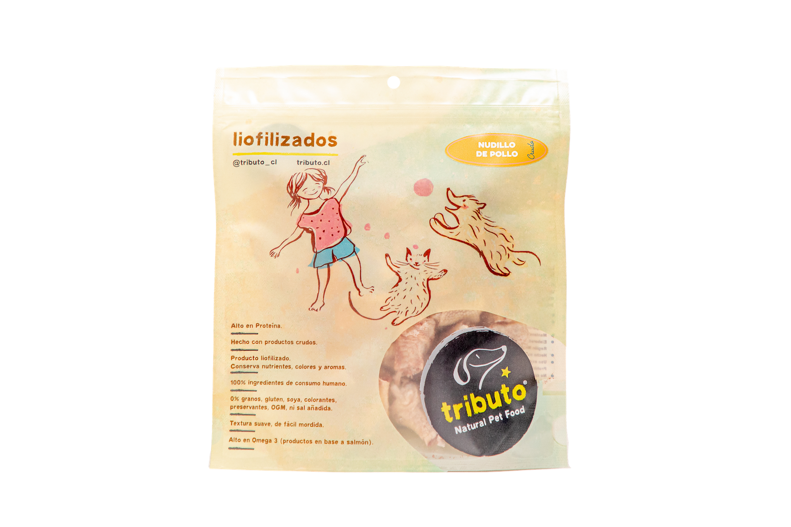 Crudo Liofilizado Nudillo de Pollo 100 gr