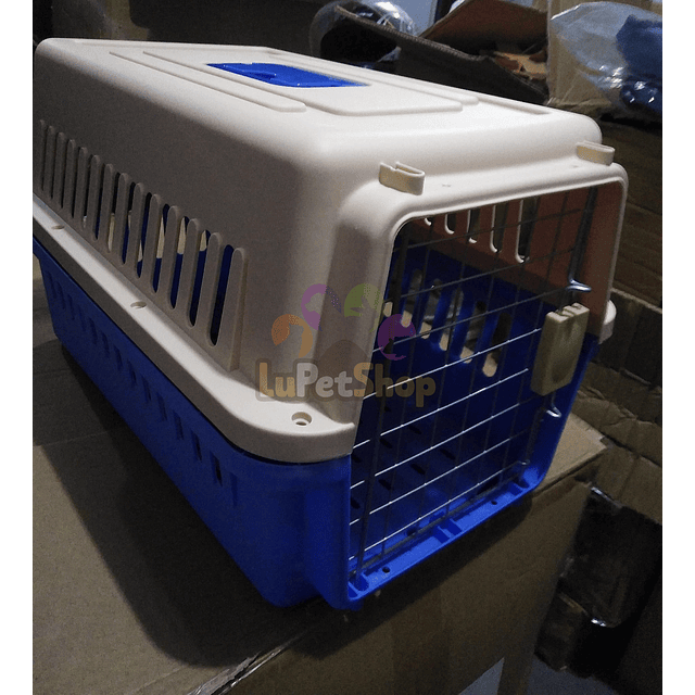 Kennel Transportador Mascotas L60 Plastico