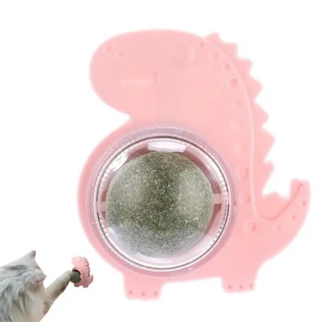 Bola de Hierba Gatera Giratoria para Gatos  2