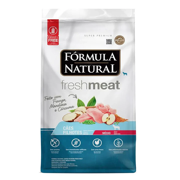 Fórmula Natural Fresh Meat Perros Cachorros Porte Mediano  3