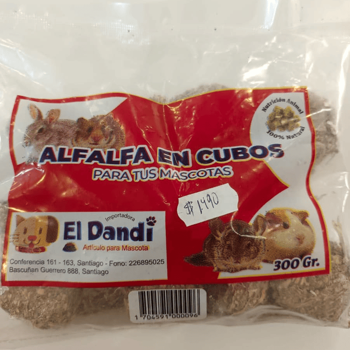 ALFALFA EN CUBOS 300 GR 1