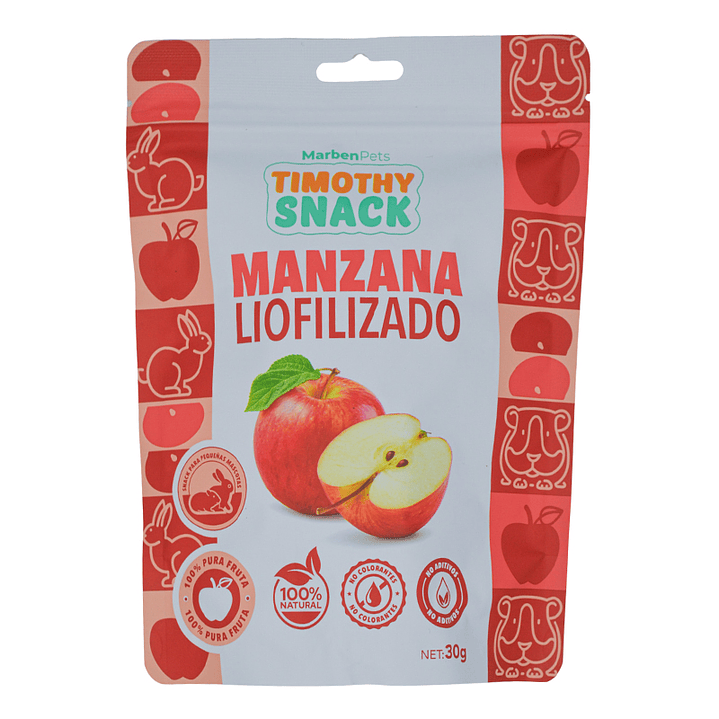 Timothy Snacks Liofilizado Manzana 30g 1