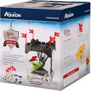Kit de acuario Aqueon Betta Castle - Negro