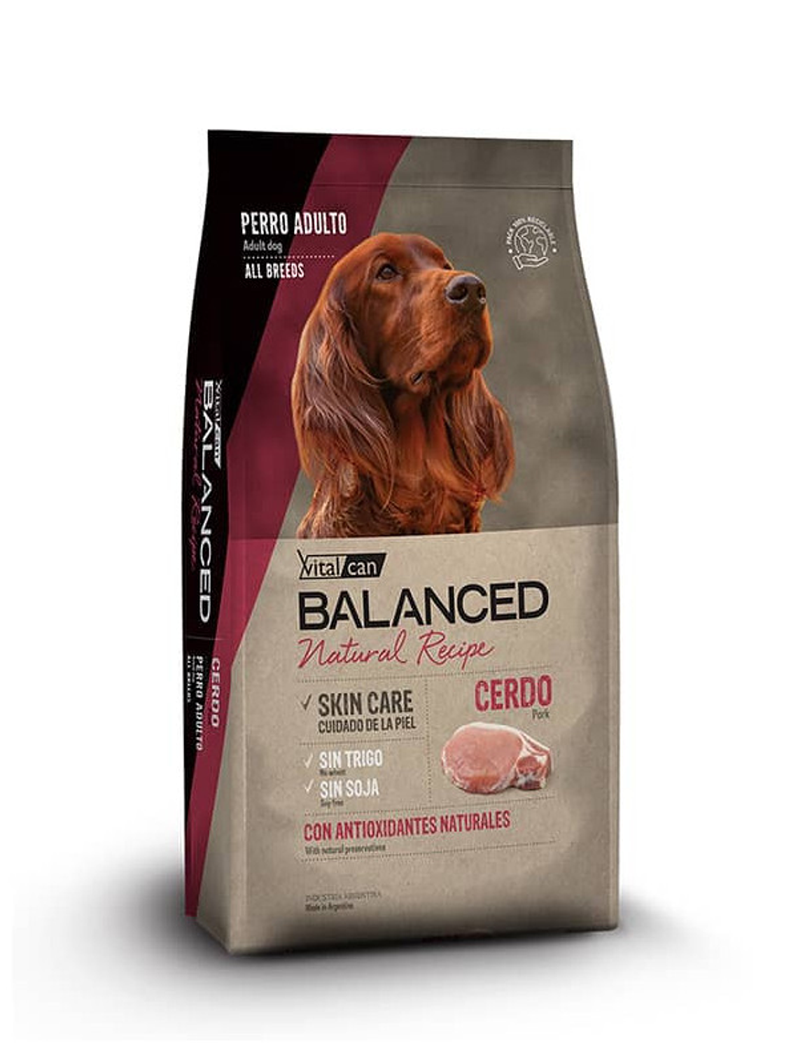 Vitalcan Balanced Natural Recipe Cerdo 15 Kilos 4