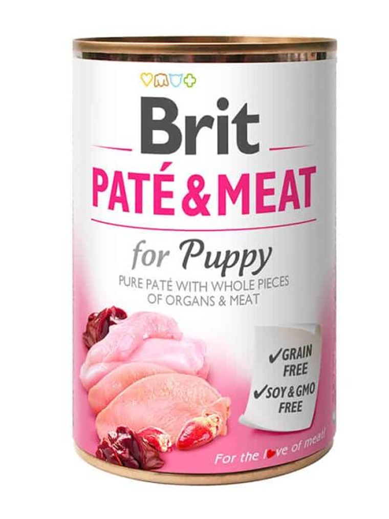 Brit Care Paté and Meat for Puppy Lata 400 GR 1