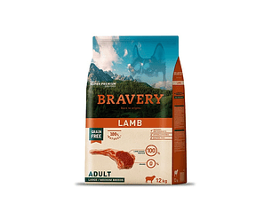 Bravery Lamb Adult Large/Medium Breeds  12 Kilos