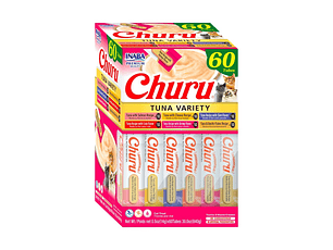 Churu Snack Gato variedades Atún, Box 60 Tubitos.